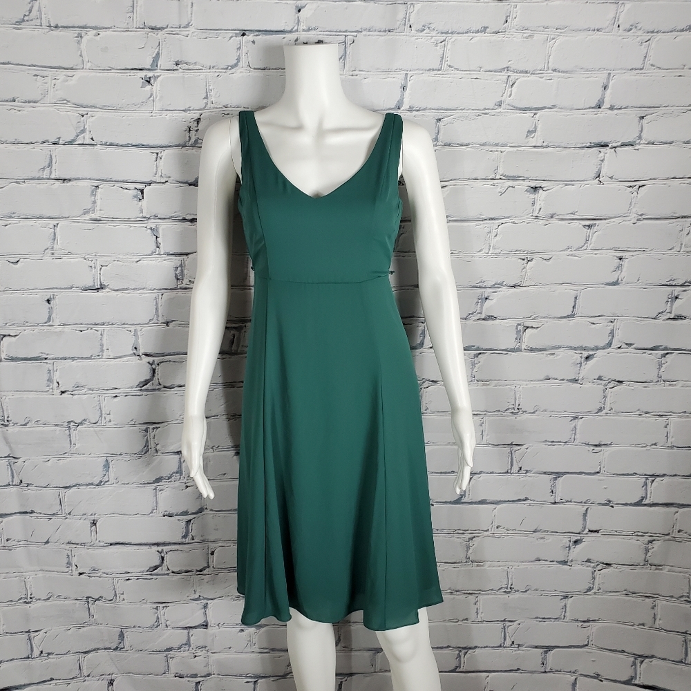 Show me Your Mumu Green Fit and Flare Dress